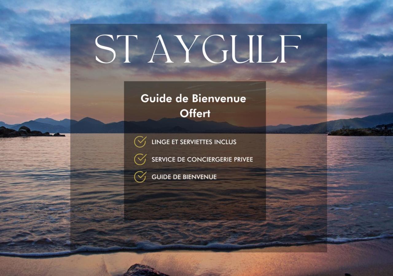 Studio Eclat Marine 3 Etoiles - Vue Mer - Parking-Clim-Plage A 20 Metres - Capitalchic Services Saint-Aygulf Fréjus Eksteriør billede